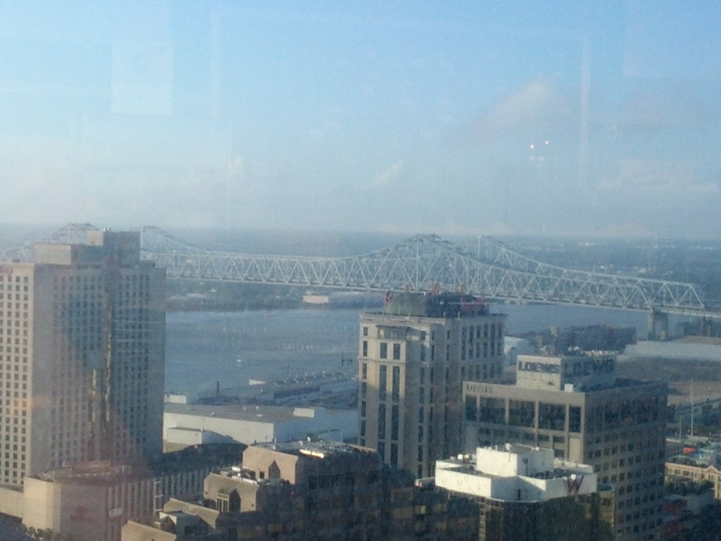 Crescent City Connection, New Orleans taken from my hotel window