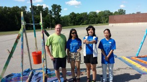 Trebuchets made at Chinese exchange student camp